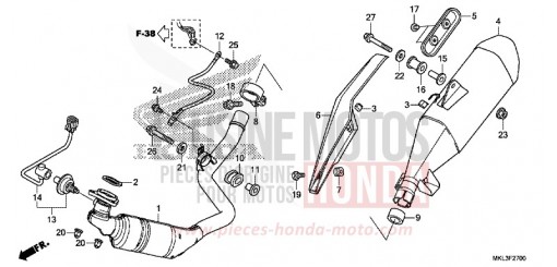 EXHAUST MUFFLER NC750XAL de 2020